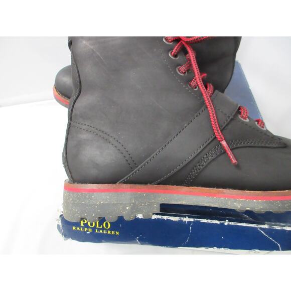 Polo Ralph Lauren Maurice Boots Mens Size 7 Black Leather Buckle Combat Moto main image 14